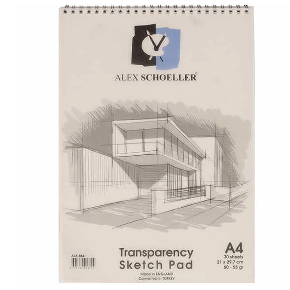 Alex Schoeller Aydınger Defter Eskiz Spiralli 30 Yaprak A4 5055 Gr