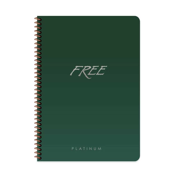 Free Platinum A4 80 Yaprak Çizgili Plastik Kapak Defter Keskin Color - 6