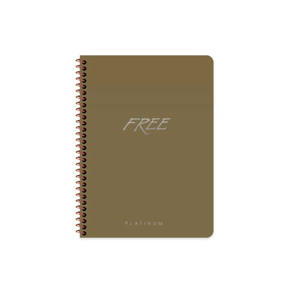 Free Platinum A5 80 Yaprak Çizgili Plastik Kapak Defter Keskin Color - 3