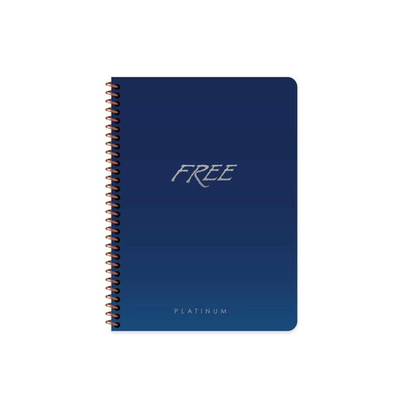 Keskin Color A5 80 Yaprak Çizgisiz Plastik Kapak Free Platinum Defter