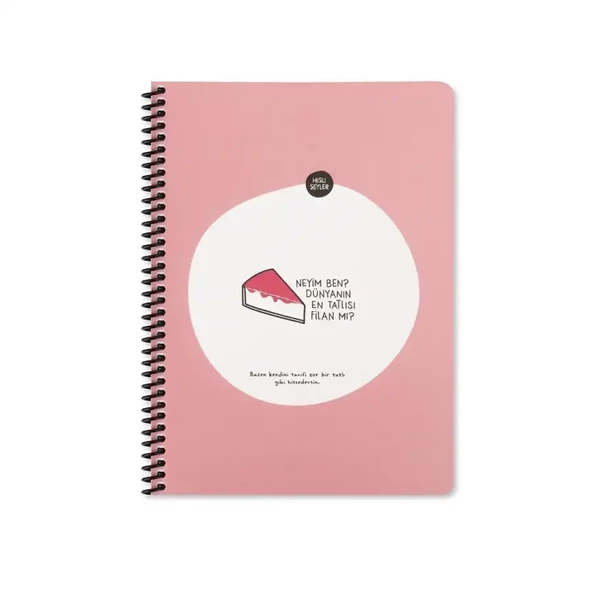 Keskin Color Sticker Defter Hisli Şeyler 16,5x22,5 80 Yaprak Çizgili Stickerli Defter Neyim Ben Dünyanın En Tatlısı Filan Mı?