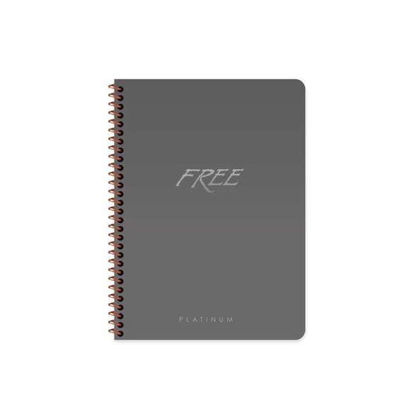 Free Platinum A5 80 Yaprak Çizgili Plastik Kapak Defter Keskin Color