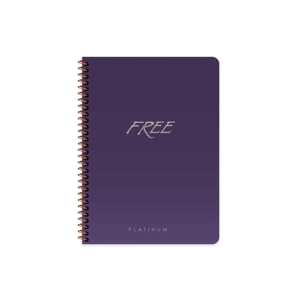 Free Platinum A5 80 Yaprak Çizgili Plastik Kapak Defter Keskin Color - 6