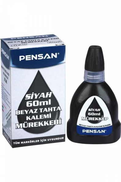 Pensan Tahta Kalem Mürekkebi 60 ML Siyah 4004