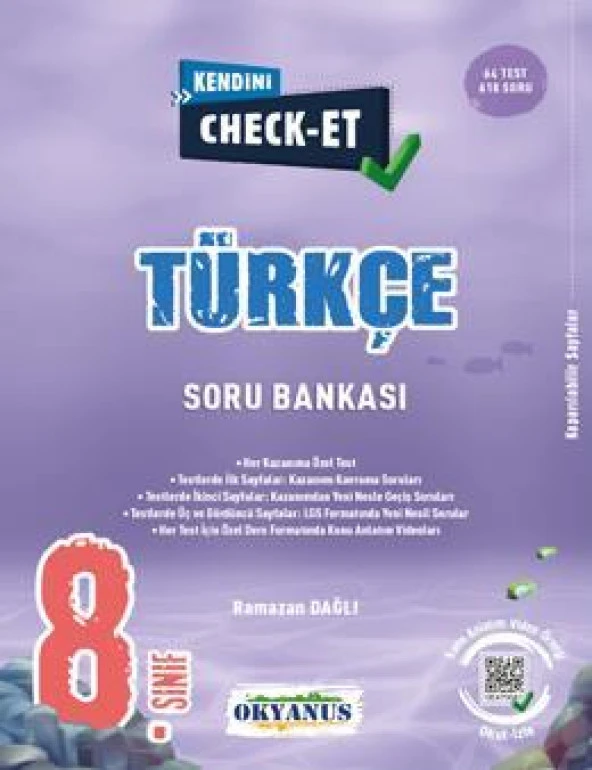 8. Sınıf Türkçe Soru Bankası Kendini Check Et ( İadesizdir ) ürün görseli 1