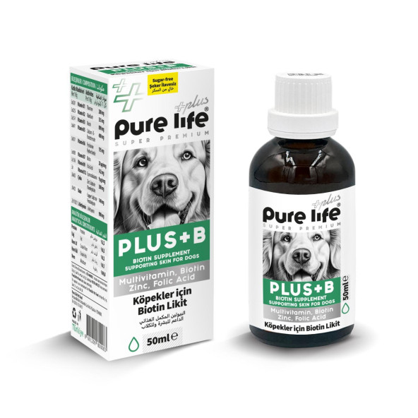 PURE LİFE PLUS KÖPEK BİOTİN LİKİT  50 ML SKT 28,04,2026