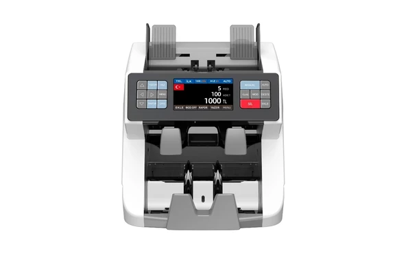 HMS KAAN PRO (PRİNTER'LI) Para Sayma Makinesi 25 Ülkeli 1+1 Müşteri Ekranlı - 2