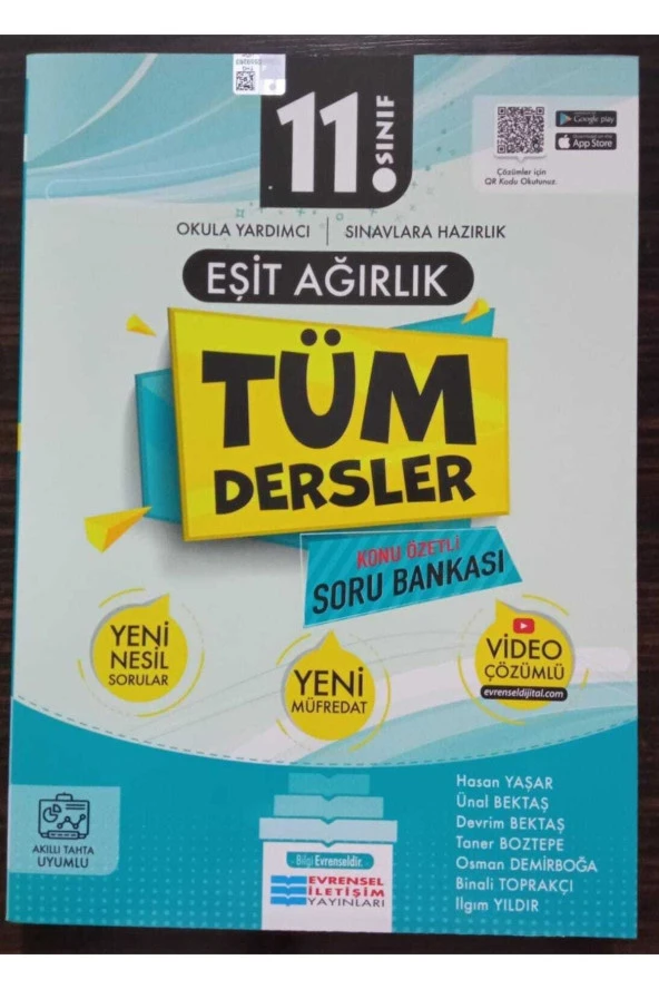 11. Sınıf Tüm Dersler Eşit Ağırlık Konu Özetli Soru Bankası