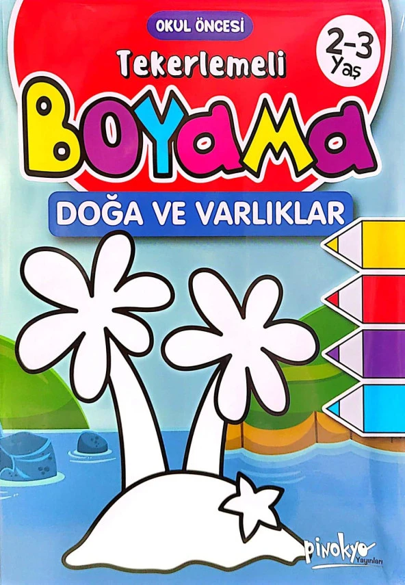 Tekerlemeli Boyama 6 Kitap 2-3 Yaş ürün görseli 1