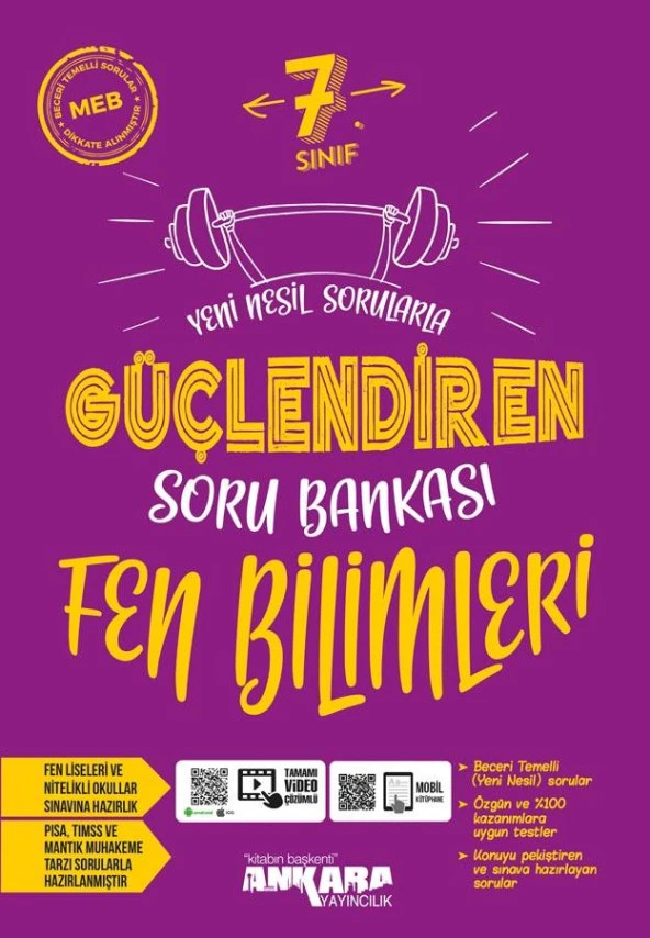 7. Sınıf Fen Bilimleri Soru Bankası Güçlendiren(iadesiz) ürün görseli