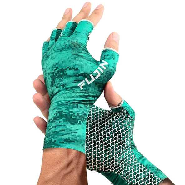 Fujin Pro Angler Yazlık Balıkçı Eldiveni Green  ML ürün görseli 1