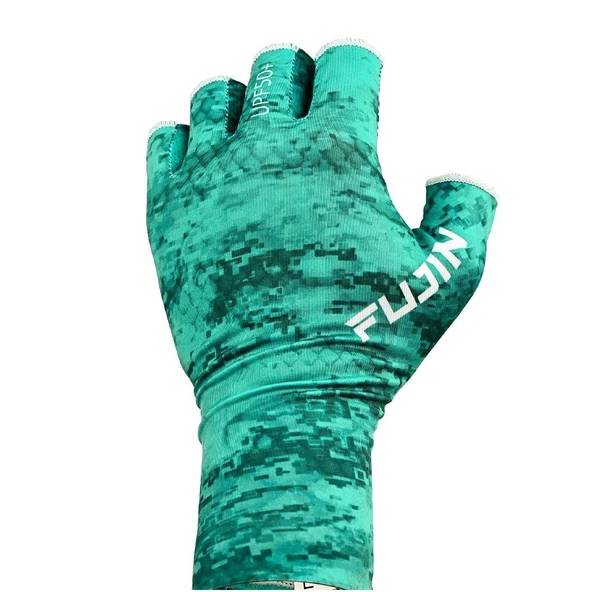 Fujin Pro Angler Yazlık Balıkçı Eldiveni Green  ML - Resim 3