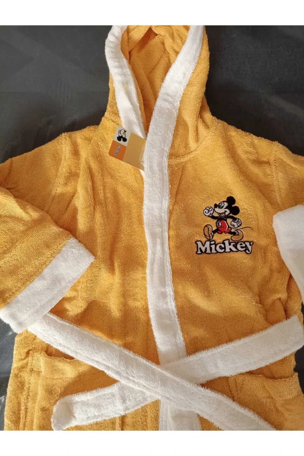 Özdilek DSNY MICKEY HAPPY KAPS 5/6 YAS NAK. BORNOZ SARI