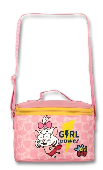 Ümit Çanta Kız Çocuk Kral Şakir Girl Power Isı Yalıtımlı Beslenme Çantası - Sarı-Pembe - 2