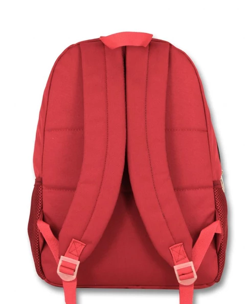 Ümit Çanta Cennec Ortaokul Kolej Lise ve Günlük Sırt Çantası - Kırmızı-Sarı - Kız ve Erkek - Resim 3