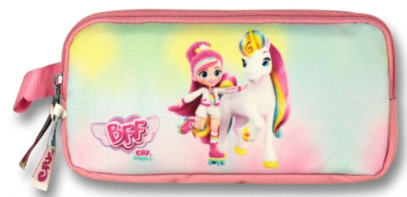 Ümit Çanta Cry Babies Gökkuşağı Kalem Çantası - Pembe-Yeşil - Kız Çocuk - 2