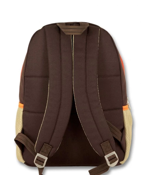 Ümit Çanta Cennec Ortaokul Kolej Lise ve Günlük Sırt Çantası - Kahverengi-Turuncu - Erkek - Resim 3