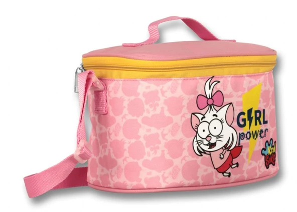 Ümit Çanta Kız Çocuk Kral Şakir Girl Power Isı Yalıtımlı Beslenme Çantası - Sarı-Pembe
