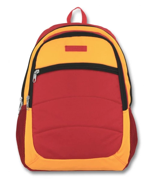 Ümit Çanta Cennec Ortaokul Kolej Lise ve Günlük Sırt Çantası - Kırmızı-Sarı - Kız ve Erkek - Resim 2