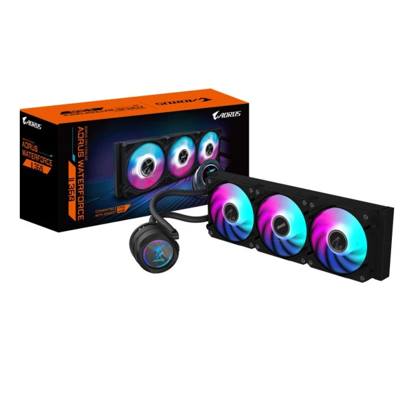 GIGABYTE AORUS WATERFORCE II 360 ARGB Fanlı 360mm Sıvı işlemci Soğutucusu - 5