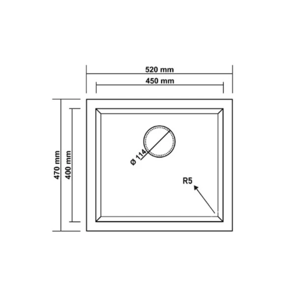 Real Stone K005 Gordion 52 Krem Granit Mutfak Eviyesi 52x47 cm - 2