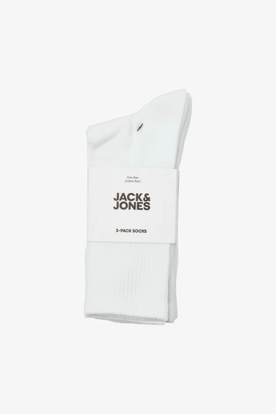 Jack & Jones Jaccharles Erkek Beyaz Çorap 12260081-White - Resim 3