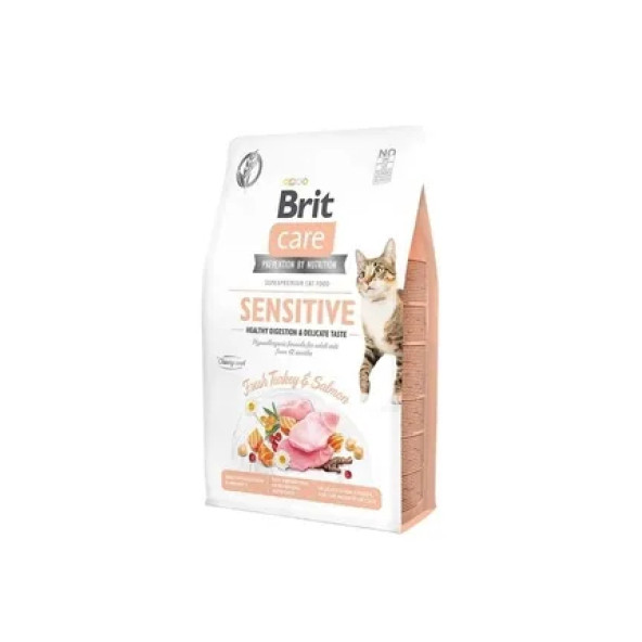 Brit Care Hipoalerjenik Sensitive Hindi Ve Somonlu Tahılsız Hassas Kedi Maması 7 Kg