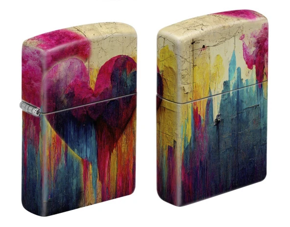 Zippo Heart Grafitti Dizayn Çakmak - 3