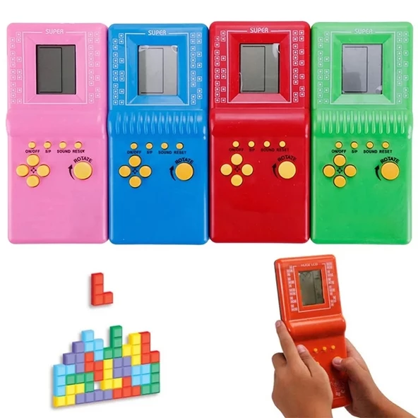 Renkli Tetris El Atarisi Nostaljik Oyuncak