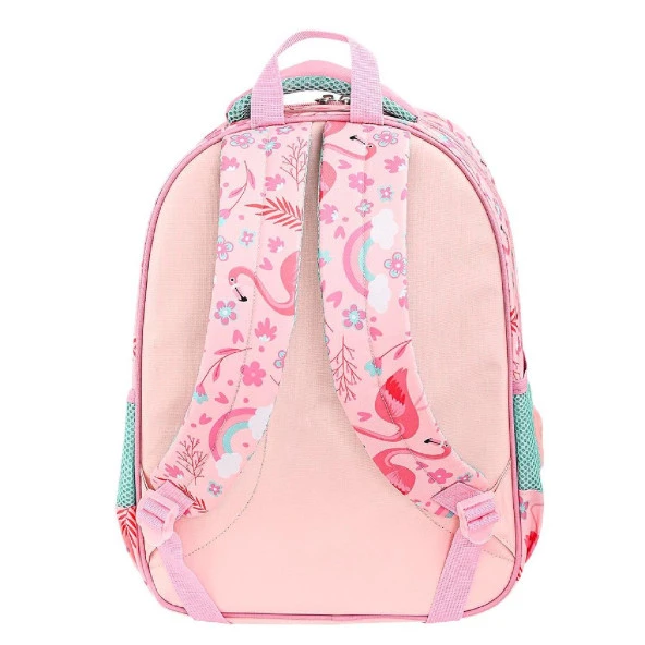 Muggle 2 Bölmeli Flamingo Okul Sırt Çantası MU-9084 - 4