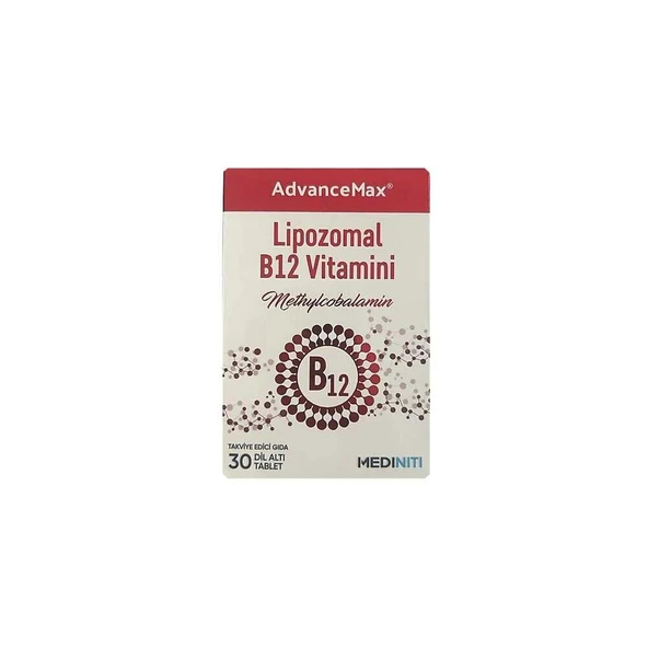 Mediniti AdvanceMax Lipozomal B12 Vitamini 30 Dilaltı Tablet ürün görseli