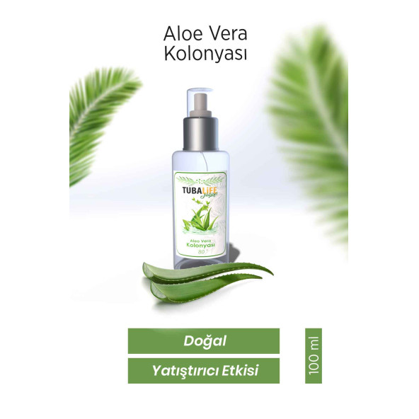 Tubalife Aloe Vera Kolonyası 100 ml - Doğal, Yatıştırıcı Etkili