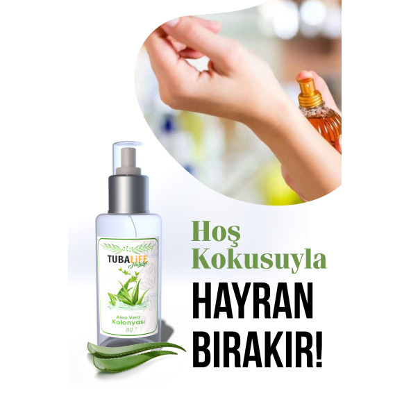 Tubalife Aloe Vera Kolonyası 100 ml - Doğal, Yatıştırıcı Etkili - 2