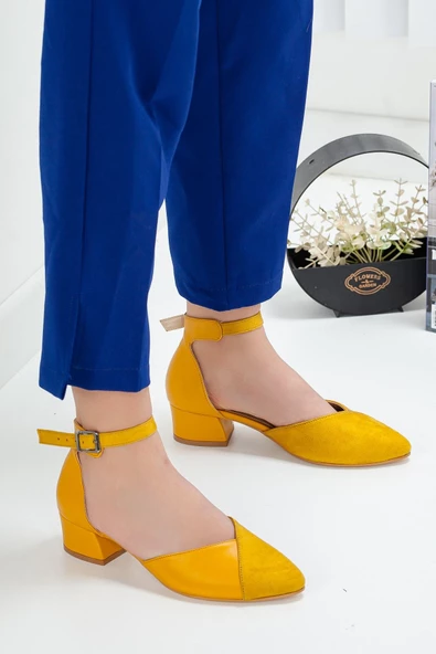 Holly Hardal Cilt-Süet Topuklu Ayakkabı - Resim 2