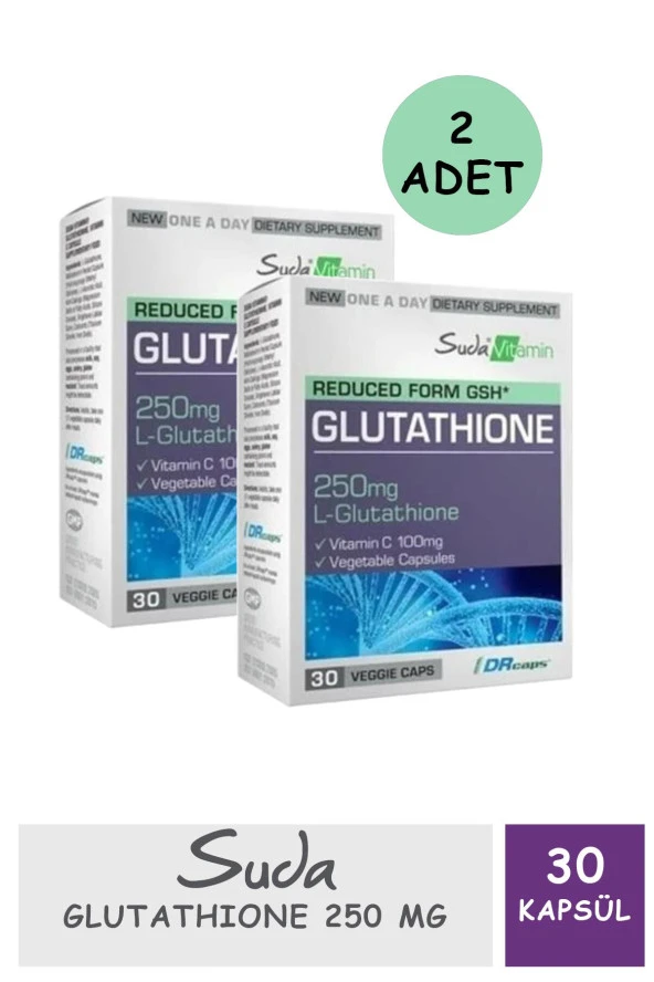 Suda Vitamin Glutathione 250 mg 30 Vegan Kapsül 2 Adet