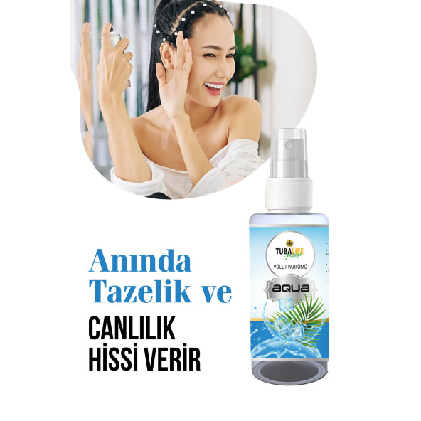 Tubalife Aqua Unisex Vücut Spreyi 100 ml Body Mist - 2