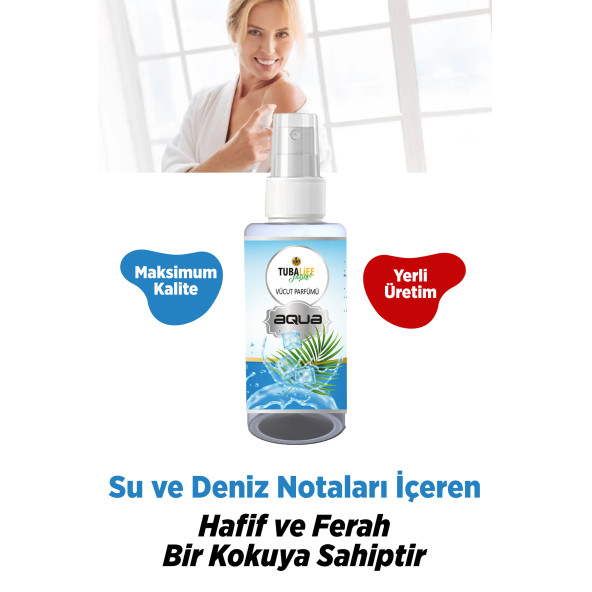 Tubalife Aqua Unisex Vücut Spreyi 100 ml Body Mist - 3