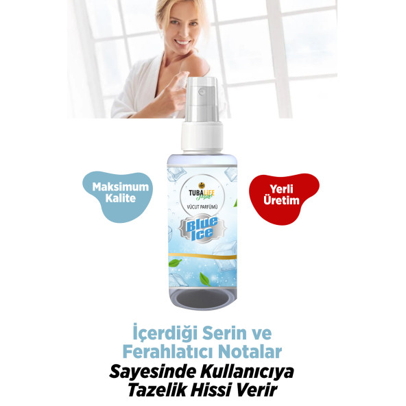 Tubalife Blue Ice Unisex Vücut Spreyi 100 ml Body Mist - 3