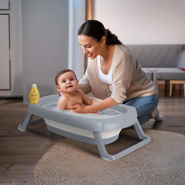 Wellgro 3 Parça Bebek Küvet Seti, Bebek Banyo Küveti 50 Litre - 7