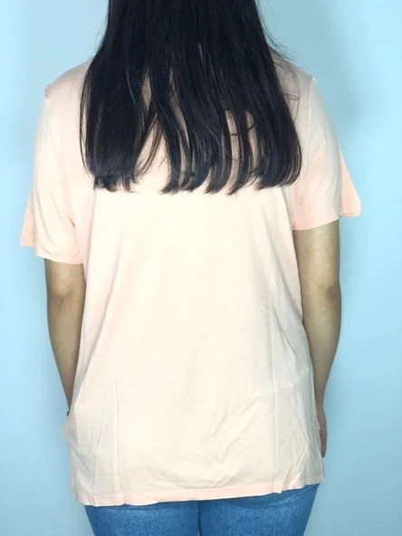 Lumberjack WL LAYA 11SL10 3FX Somon Kadın Kısa Kol T-Shirt Kadın Tişört - Resim 3