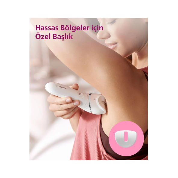 Philips BRE720/05 Epilatör (Yüz+Koltuk altı+Bikini Bölgesi+Bacak)Islak Ve Kuru,Işıklı,Kablosuz - 2