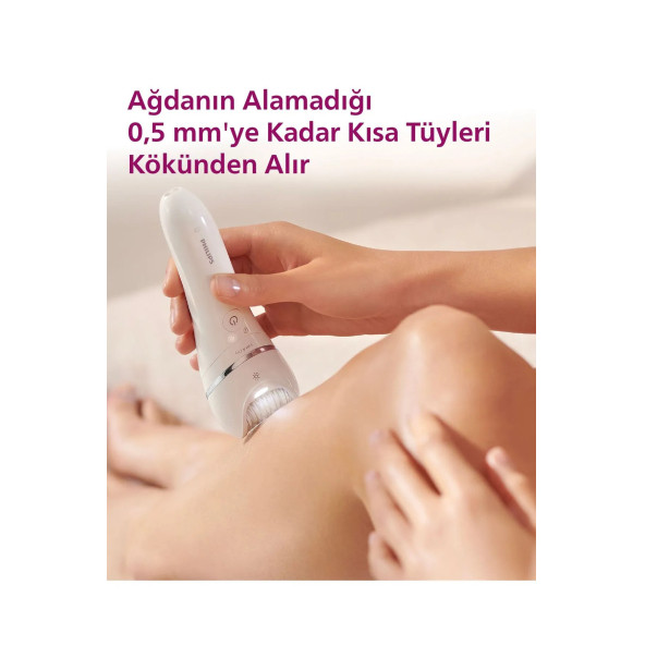 Philips BRE720/05 Epilatör (Yüz+Koltuk altı+Bikini Bölgesi+Bacak)Islak Ve Kuru,Işıklı,Kablosuz - 5