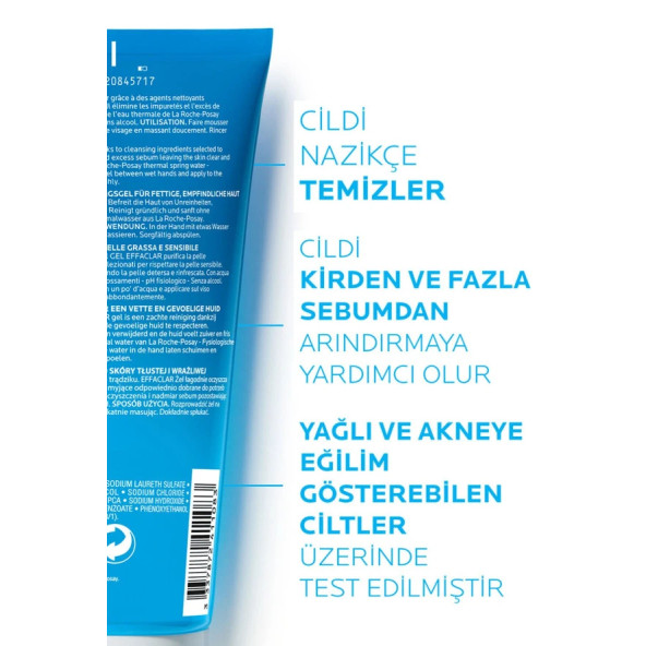 La Roche-Posay Effaclar Jel 200 ml - 3