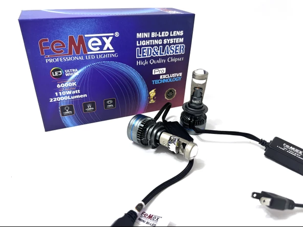 Femex H7 Pro Exclusive Mini Bi-Led Csp Lextar Chip 50 watt - 3