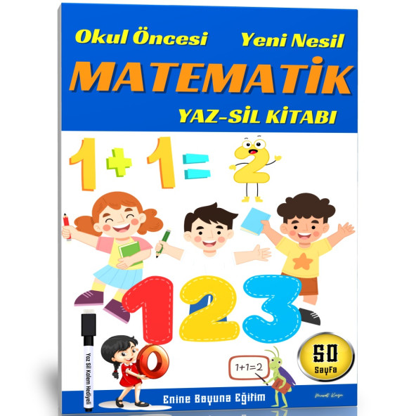 Okul Öncesi Yeni Nesil Matematik YAZ-SİL Kitabı
