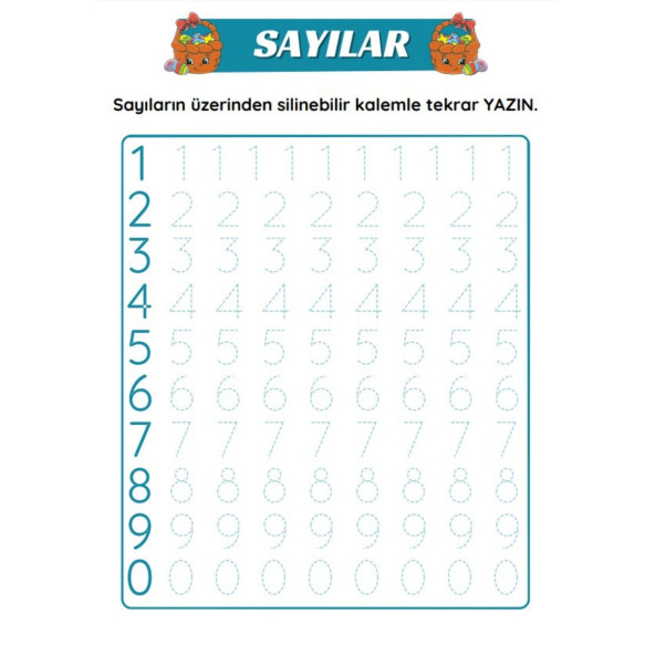 Okul Öncesi Yeni Nesil Matematik YAZ-SİL Kitabı - Resim 2