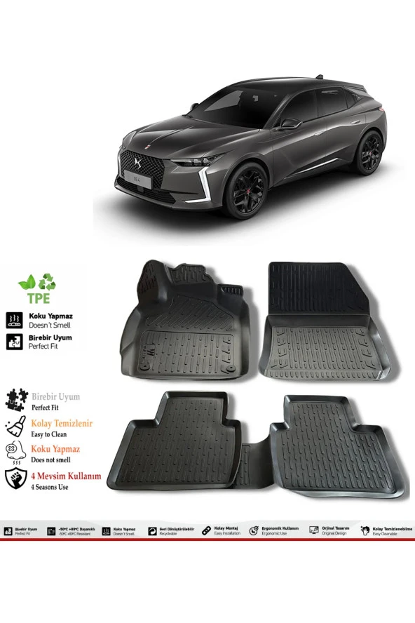 İzoref DS4 2024 Model 4D Havuzlu Paspas ürün görseli