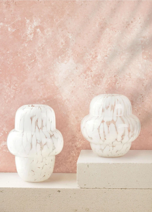 The Mia Blanco Cam Vazo 19x27 cm - Resim 3