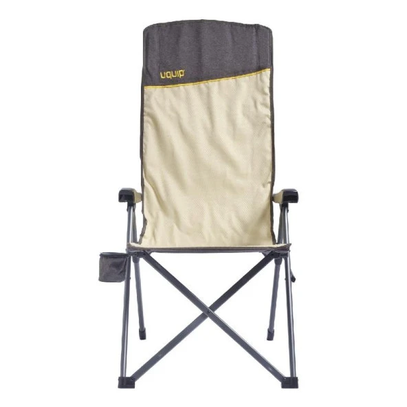 Uquip Justy XL 3 Pozisyonlu Konforlu Katlanır Kamp Sandalyesi Boulder - Resim 2