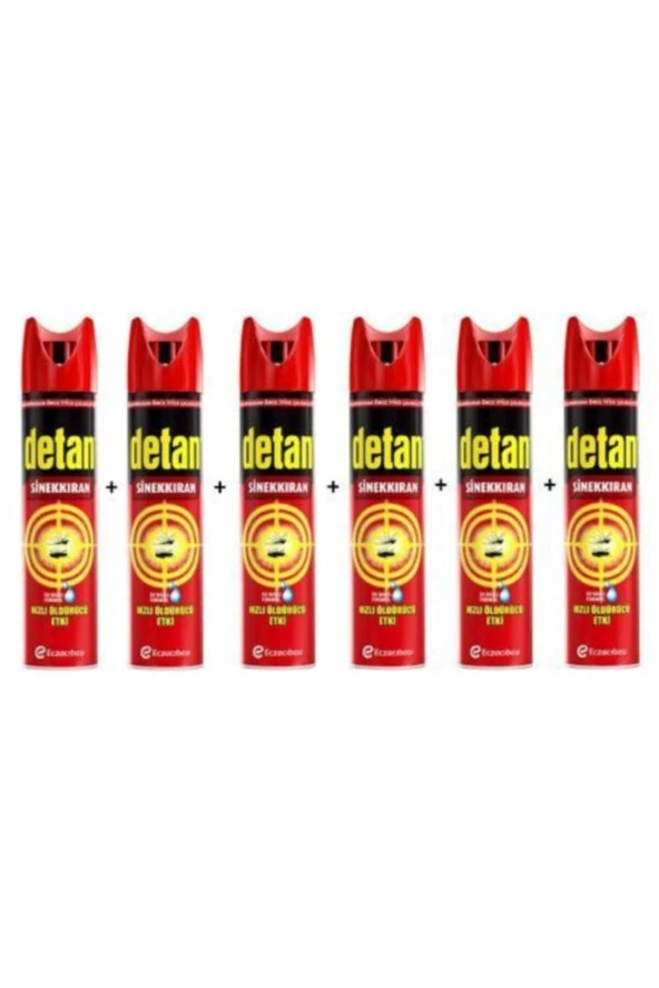 Detan Sinekkıran Su Bazlı 6 x 275 ml